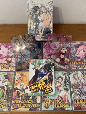 Tenjho Tenge Collector's Box Set DVD with Manga and 2 Penciboards like new
