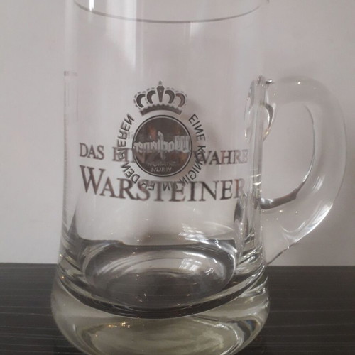 Retro Warsteiner 0.2 beer mug used with tiny defect