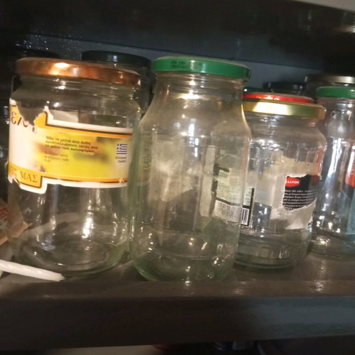 9 new glass jars.