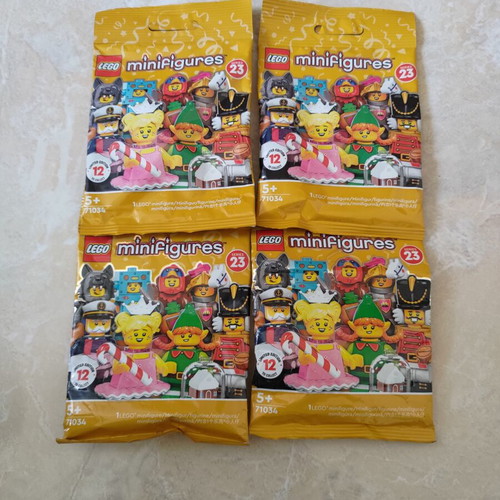 Lego Collectible Minifigures Christmas Theme Series 23 new, bundle of 4