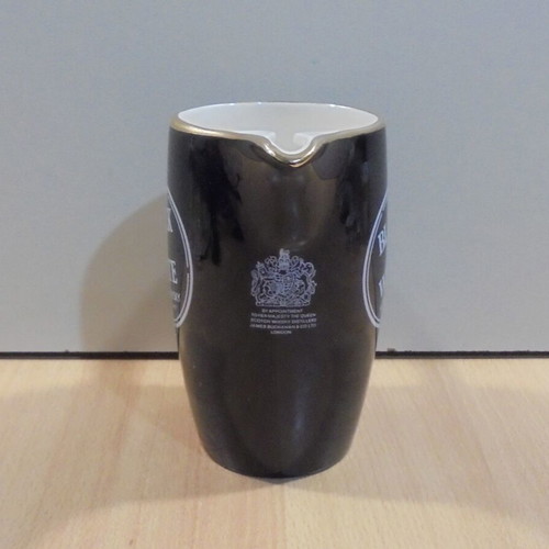 Black & White Scotch Whisky old promotional ceramic jug used