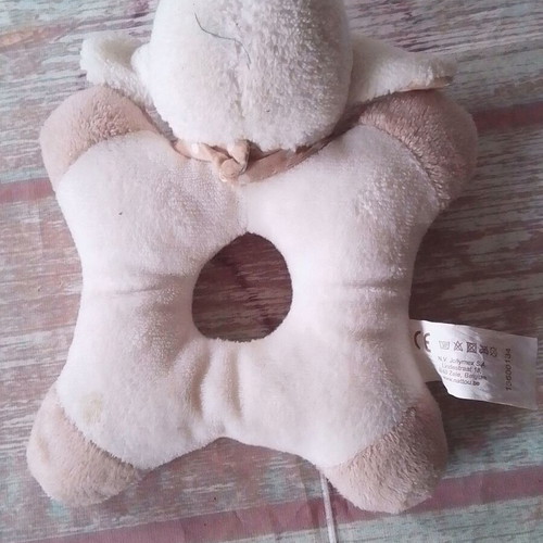 Baby plush lamb rattle Nattou used