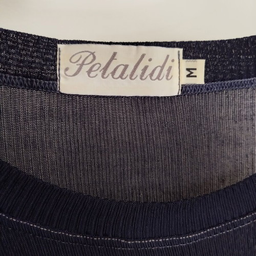 Women's rib knit blouse navy blue size M like new