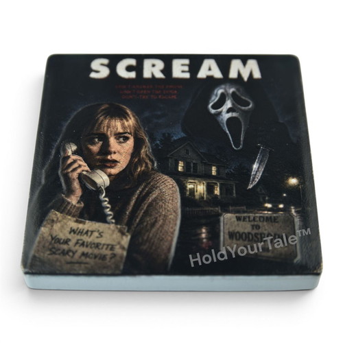 Scream Ghostface Ceramic Fridge Magnet 57×57 mm new