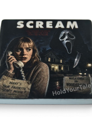 Scream Ghostface Ceramic Fridge Magnet 57×57 mm new