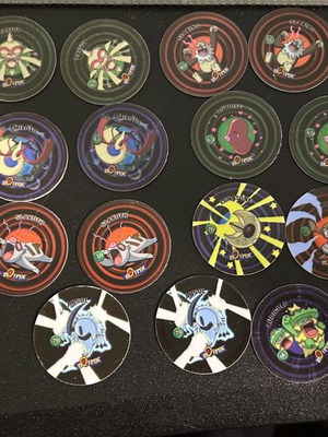 Pokemon Boinx tags used, pack of 30 Spanish