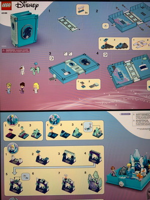 Lego Frozen II 43189 Elsa and The Nokk Storybook used, missing few pieces