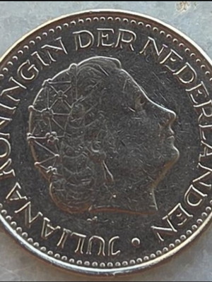 1 Gulden 1971 coin Juliana Netherlands