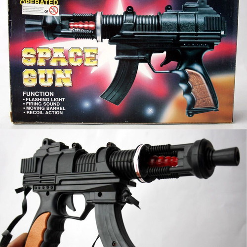 Vintage 90's Space Gun Black Cosmic Pistol new