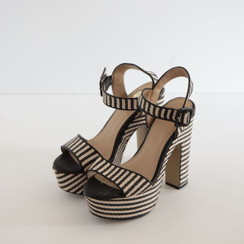 Exe summer platform sandals, size 39, black and beige