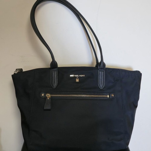 Michael Kors shoulder bag used, black and gold