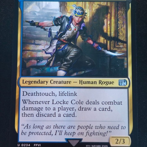 mtg final fantasy locke Locke, Treasure Hunter [177] [Extended Art] [FINAL FANTASY: Commander] [Foil] – Face to Face Games lifelink Whenever Locke Cole deals combat damage to a player Locke Cole - my preview