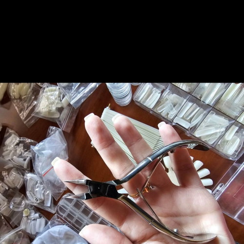 Nail art equipment used with tips, top coat, quickgel, and tools