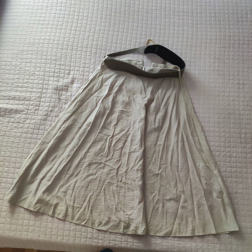 Zara skirt with belt like new, beige, size L 40 12