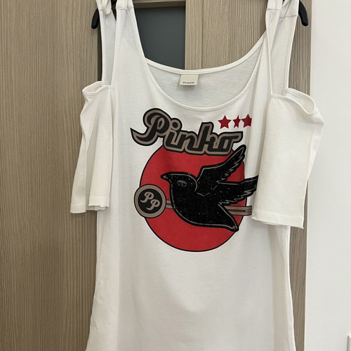Pinko original t-shirt like new, white, size S