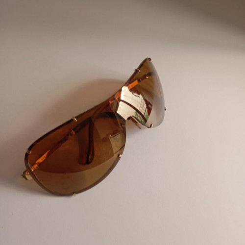 Versace vintage sunglasses unisex used, gold color