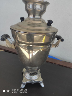 Vintage Samovar Soviet Era Silver-Plated Decorative