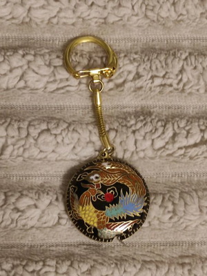 Μπρελόκ Cloisonné σαν καινούργιο με παραδοσιακό ασιατικό σχέδιο