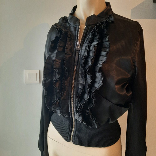 Black cardigan used, size small, V & M