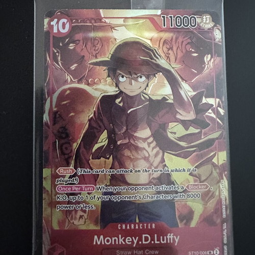 One Piece TCG Monkey D. Luffy ST10-006 card, sealed