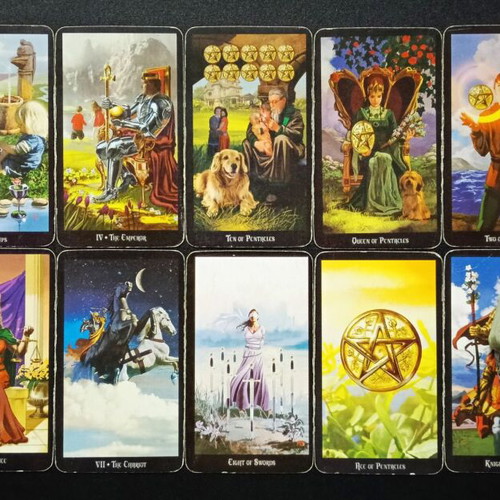 Witches Tarot deck by Ellen Dugan used