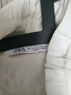Crop μπουφανάκι Zara άσπρο σαν καινούργιο, καλοκαιρινό ελαφρύ