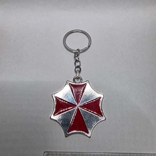 Metal Umbrella Corporation keychain new, Resident Evil logo