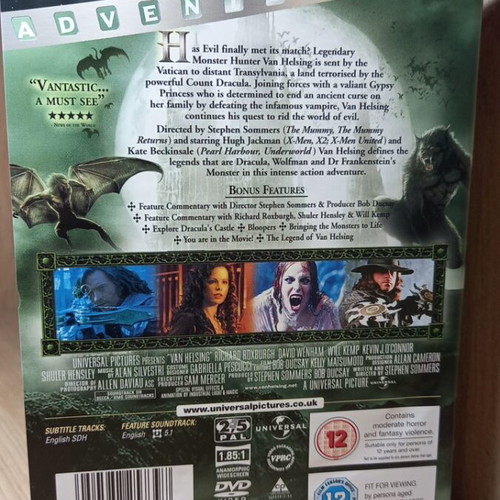 Van Helsing DVD like new with English subtitles