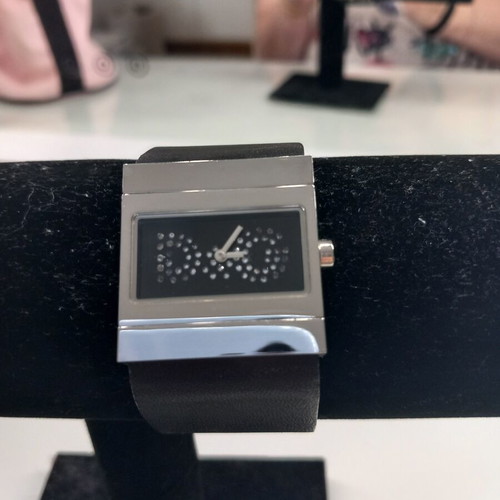 Dolce & Gabbana women's double-sided wristwatch like new, black and silver