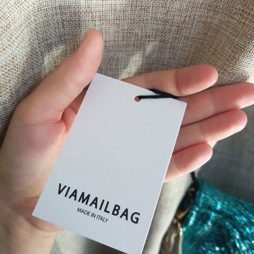 ViaMailBag Kos Glitter crossbody bag new, luxury Italian raffia