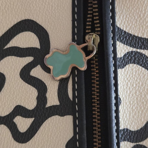 Tous Kaos Mini Crossbody bag like new, beige and black