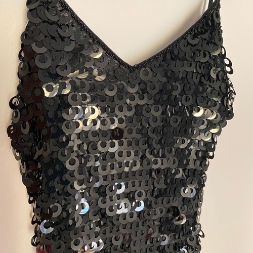 Black evening dress with sequins new