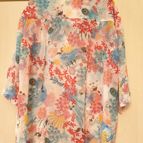 Project Soma Theros Shirt new, silk touch muslin, oversized kimono sleeves