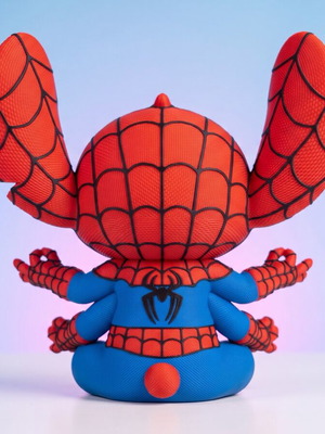 Stitch Spider-Man 4-Armed Meditation Figure Disney x Marvel