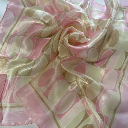 Pink scarf new 52x52cm