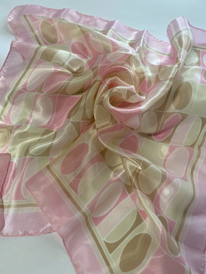 Pink scarf new 52x52cm