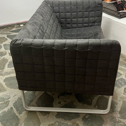 Sofa 2-seater used, aluminum