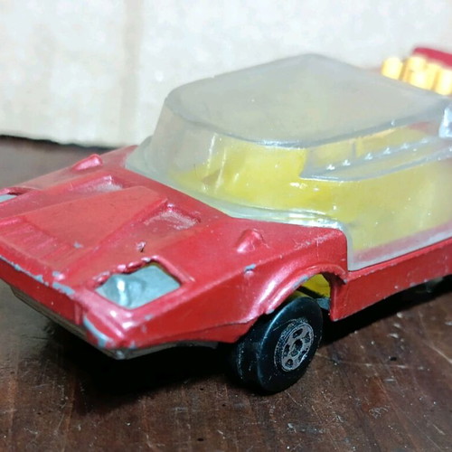 Space car Polfi used, iron vintage space vehicle from the 70s