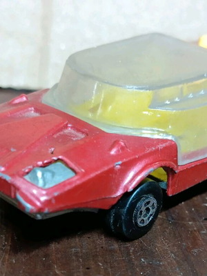 Space car Polfi used, iron vintage space vehicle from the 70s