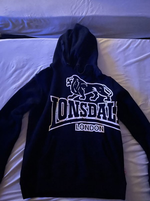 Lonsdale hoodie, black, size S