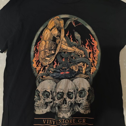 T-shirt Vinylstore ART large size used, black