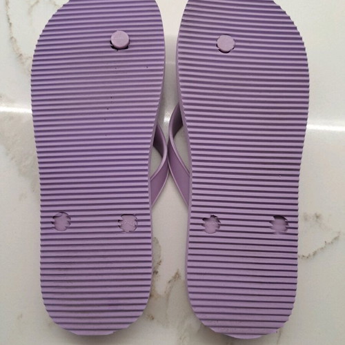 Versace women's purple flip flops like new, size 39-40