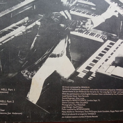 Vangelis Heaven And Hell Vinyl LP Album like new, electronic