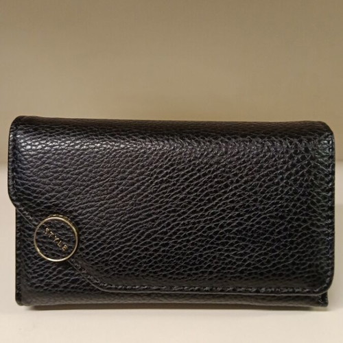 Women's wallet new black synthetic material