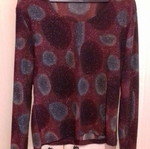 Evening blouse new, red, size S