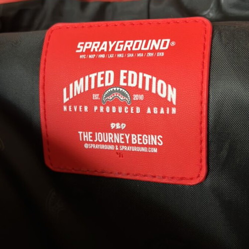 Sprayground backpack new, gray and brown