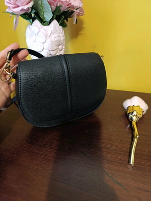 H&M Shoulder Bag New Black with Gold Strap
