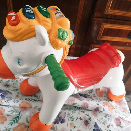 Baby Clementoni Lakis Alogakis educational rocking horse used