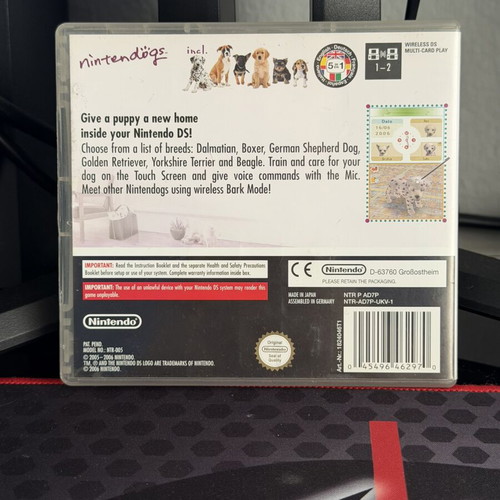 Nintendogs Dalmatian & Friends Nintendo DS game, complete in box