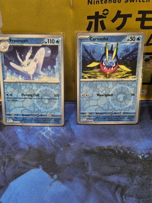 Pokemon Cards (TEF) Water Type Reverse Holo Pack of 4 new